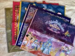 ディズニーランド ディズニーシー ショッピングバッグ 5枚セット【バラ