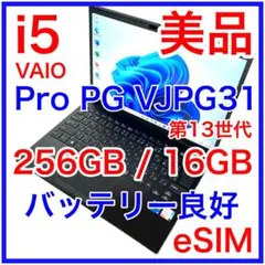 美品 VAIO Pro PG VJPG31 16GB eSIM バッテリー良好 美品 VAIO Pro PG VJPG31 16GB eSIM バッテリー良好 - メルカリ