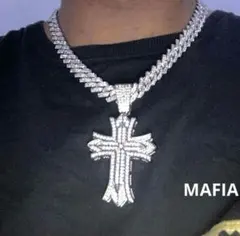 マイアミキューバンネックレス チェーン 海外ラッパー シルバーuk ドリル