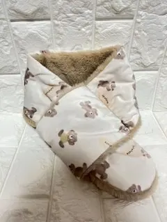 バースデイ futafuta リバーシブル くまマフラー ベージュ