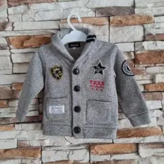 [ワールド][TKS ](1回の着用) 暖かいボタン付カーディガン( 100)