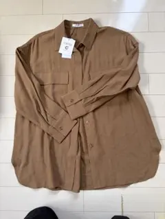 OPAQUE.CLIP ブラウン 長袖シャツ 38/M