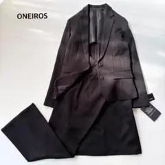 タグ付き 洗える スーツ ３点セット 大きいサイズ 13号 XL ブラック