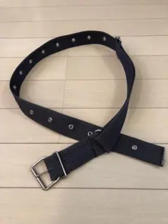 WORLD WIDE LOVE ! ベルト　ネイビー　布製　中古美品