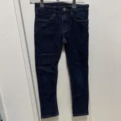 【122】ダークブルースリムフィットデニムパンツ