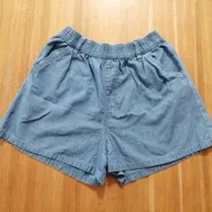デニム調ショートパンツ 140 女の子