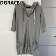 ロングパーカー レース