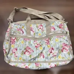 LESPORTSAC 花柄ボストンバッグ ポーチ・鍵付き