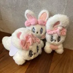 エスターバニー ぬいぐるみ リール付きパスケースマスコット 3個セットのサムネイル