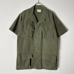 60s US ARMY 米軍　ジャングルファティーグ　半袖シャツ　4th-5thのサムネイル