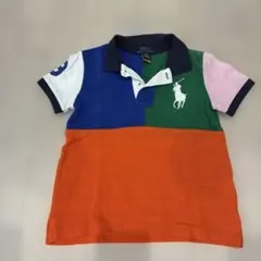 ★美品★Polo Ralph Lauren マルチカラー 半袖ポロシャツ 100