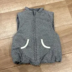 ドット柄 ベビーベスト アウター 90cm