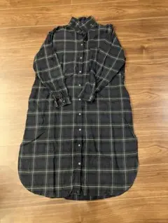 シャツワンピース　チェック