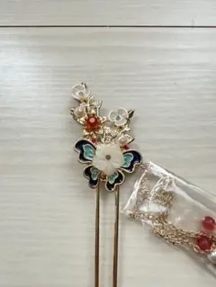 6/23까지 나비와 꽃 헤어핀 헤어장식