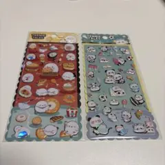 可愛いキャラクター ステッカーセット 4シート