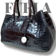 2025年最新】furla クロコ ハンドバッグの人気アイテム - メルカリ