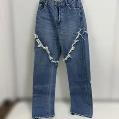 EVRIS ダメージ加工 ブルーデニムパンツのサムネイル