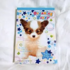 【美品】平成レトロ メモ帳　シール付き　チワワ　犬　クラックス