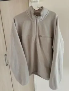 フリースオーバーサイズハーフジッププルオーバー