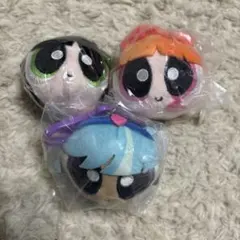 パワーパフガールズ フェイスぬいぐるみ3セット