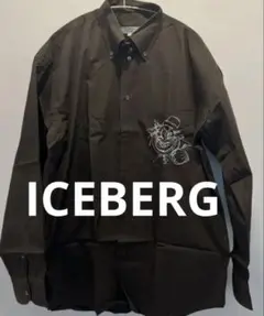 美品　ICEBERG 長袖シャツ L ブラウンのサムネイル