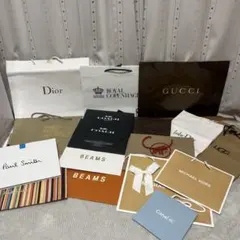 ショップ袋セット（Dior, Gucci, など）