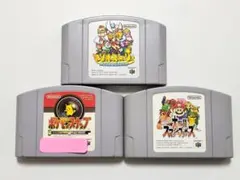 N64, 3個セット: ポケモンスナップ、マリオストーリー、スマッシュブラザーズ