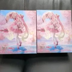 初音ミク桜ミクAMP+フィギュア 桜ドレスver. 2点