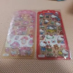 ドロップジュエリーシール キティ マイメロディ