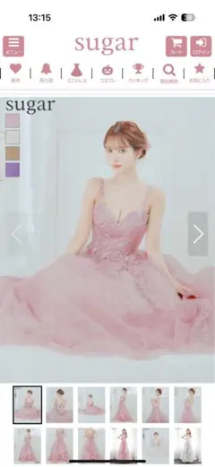 sugar ROBE de FLEURS ドレス　キャバ