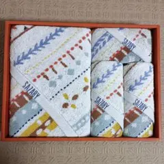 サザビー　バスタオル&フェイスタオル2枚&ウォッシュタオル