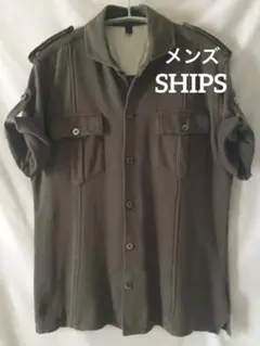 SHIPS メンズ シャツ 半袖　綿100% M シップス