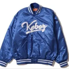 KEBOZ Satin Stadium Jacket スタジャン ブルー XLのサムネイル