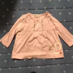 【美品】ミキハウス ホットビスケッツ　Tシャツ 80 ピンク