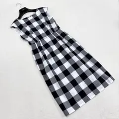 【ストロベリーフィールズ】ギンガムチェック ワンピース タイト フレンチスリーブ
