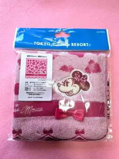 東京ディズニーリゾート 新品　ミニー　ミニタオル　 ヒョウ柄