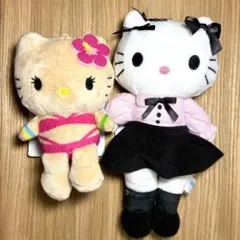 ハローキティ 日焼けキティ　足長キティ　ぬいぐるみ 2種セット