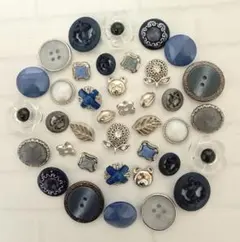 お譲り❤ヴィンテージボタンアソートセット(穴開きボタン入り)♪〈89〉