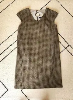 SHIPS オリーブグリーン チェック柄 ワンピース