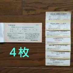 東海汽船 株主優待乗船割引券4枚 サービス券付き♡のサムネイル