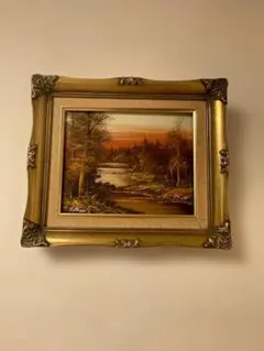 作者不明)絵 絵画 風景画 美術品 サイン入り - メルカリ