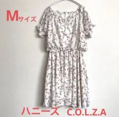 Honeys C.O.L.Z.A 花柄 半袖ワンピース Mサイズのサムネイル