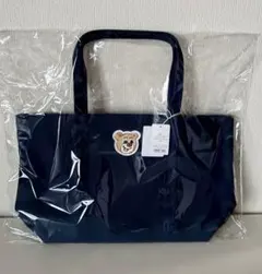 フェイラー オールドテディ トートバッグ ネイビー LL 大きいサイズ