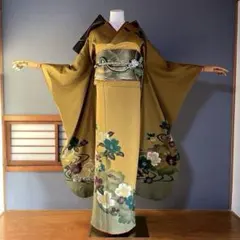 振袖フルセット　高身長　手描き友禅　成人式振袖　振袖　裄丈69 ➕サイズ