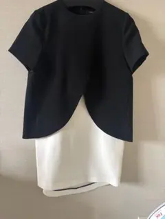 ヨーコチャンミニワンピース 黒白のサムネイル