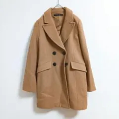 グリーンレーベルリラクシング ピーコート キャメル 38 Mサイズ