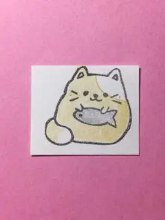 消しゴムはんこ　ネコ