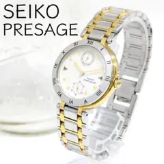 稼働/新品電池 SEIKO PRESAGE Qz スモセコ ローマンベゼル 時計のサムネイル