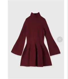 anuans アニュアンス　フレアーミニニットワンピース　未使用