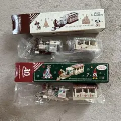 ディズニー 置物 真鍮製 列車 先頭 No.8 ミッキーマウス 最後尾 セット